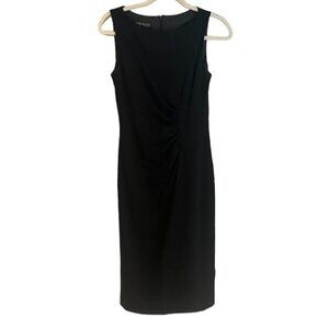 Women's Anne Klein‎ Black Midi Wool Dress Size 4
